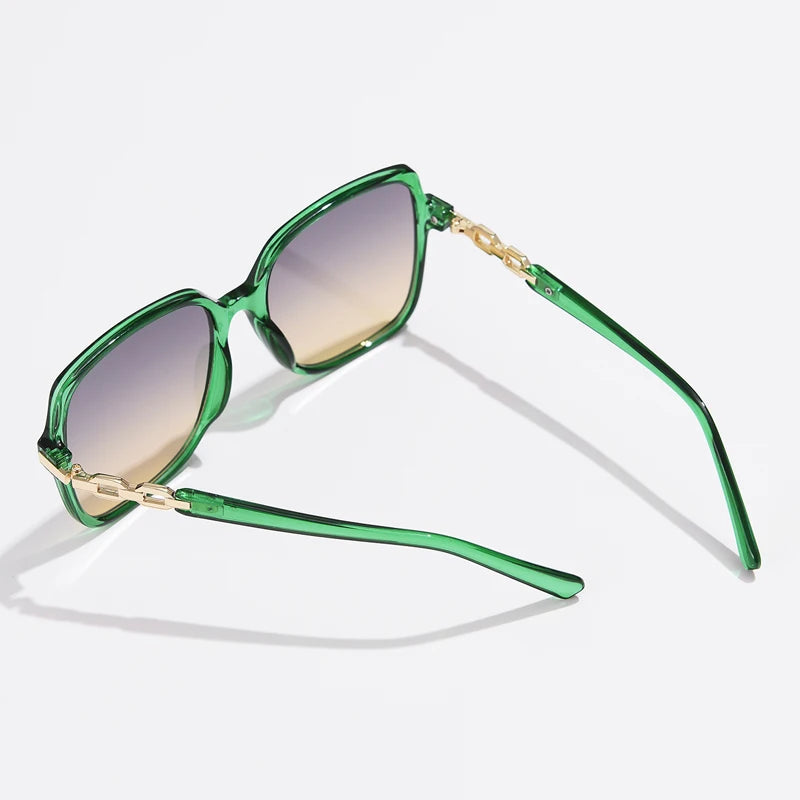 Women's Fashion Square Cycling Sunglasses | Big Frame Colorful Gradient Outdoor Shades