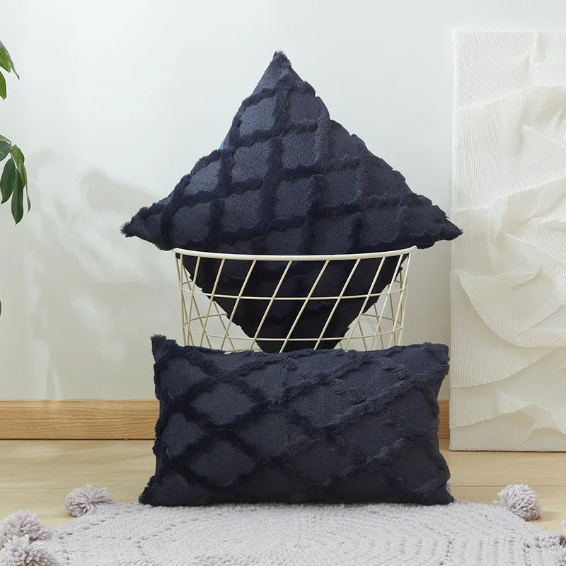 Faux Fur Luxury Plush Throw Pillowcase – Soft Decorative Cushion Cover, Multiple Colors & Sizes