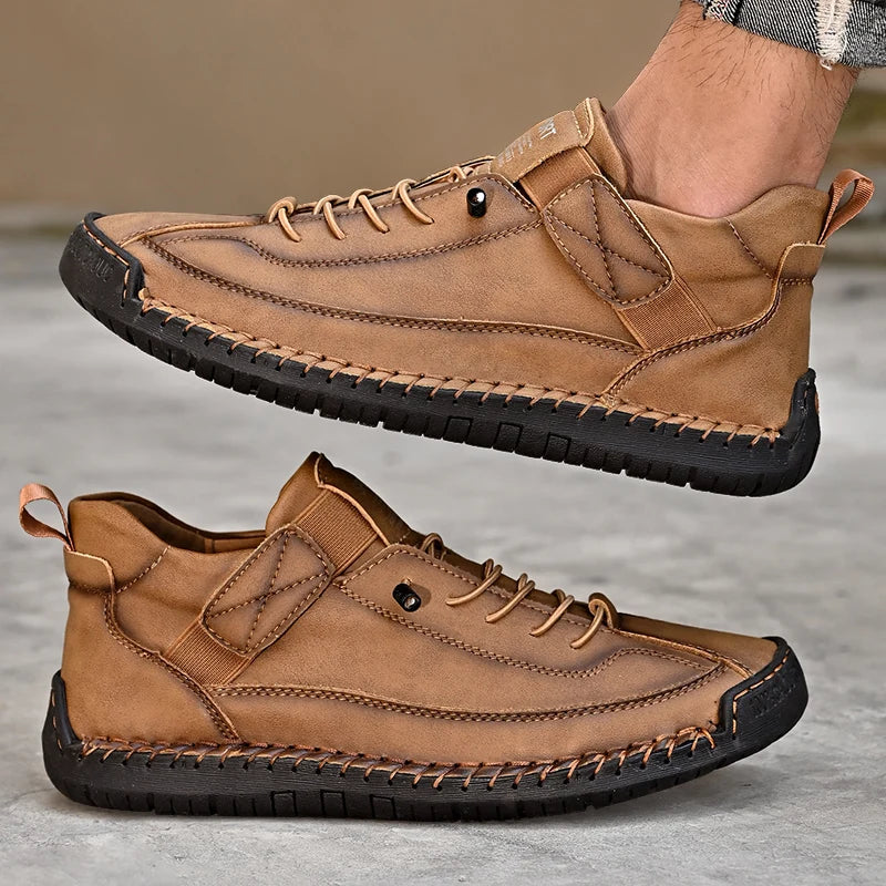 Men's Breathable Lace-Up Casual Shoes