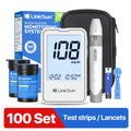 LinkSun G-425-2 Blood Glucose Meter Complete Kit – No Coding Glucometer with Test Strips & Lancets for Diabetes Monitoring