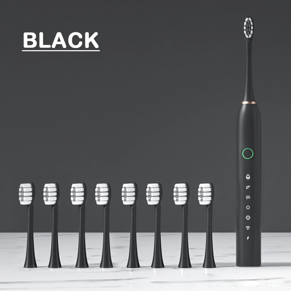 Sonic Electric Toothbrush – 6 Cleaning Modes, 42,000 VPM, IPX7 Waterproof, 8 Brush Heads Included