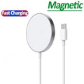 20W Magnetic Wireless Charger Pad for iPhone 12–17, AirPods – Fast Charging, Works Through Cases