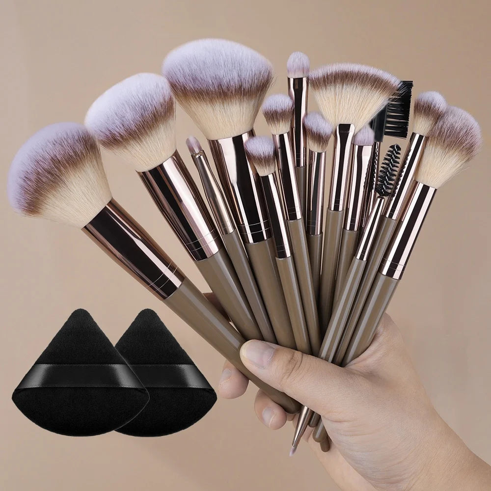 Super Soft Detail Makeup Brush Set — Blush, Highlighter, Foundation & Eyeshadow