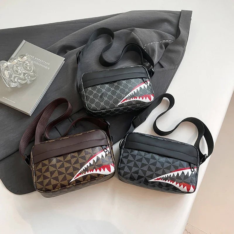 Shark Mouth Crossbody Bag – Creative Coin Purse & Phone Bag, Casual Fashion Small Square Bag