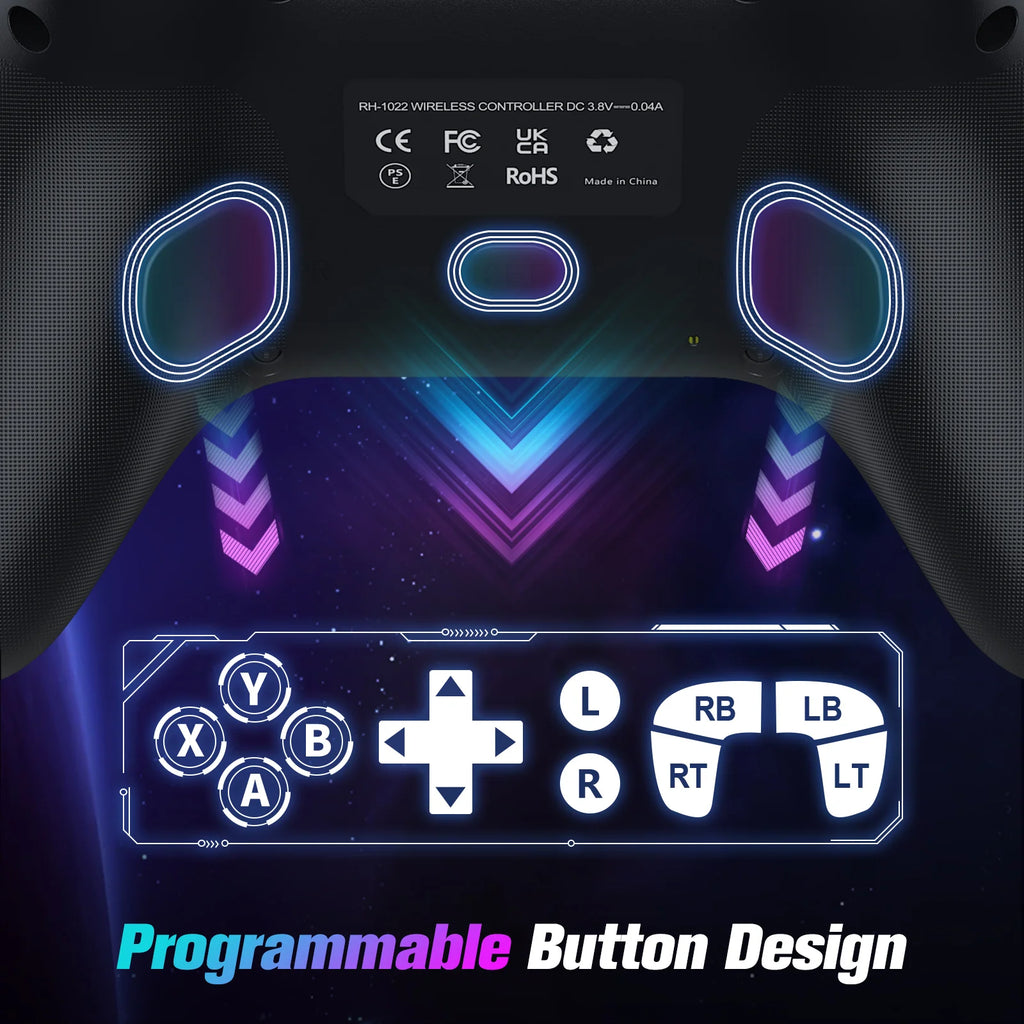 Wireless Xbox Gamepad – 2.4G, Dual Vibration, 6-Axis Gyroscope for Xbox One/S/X, Win 7/8/10