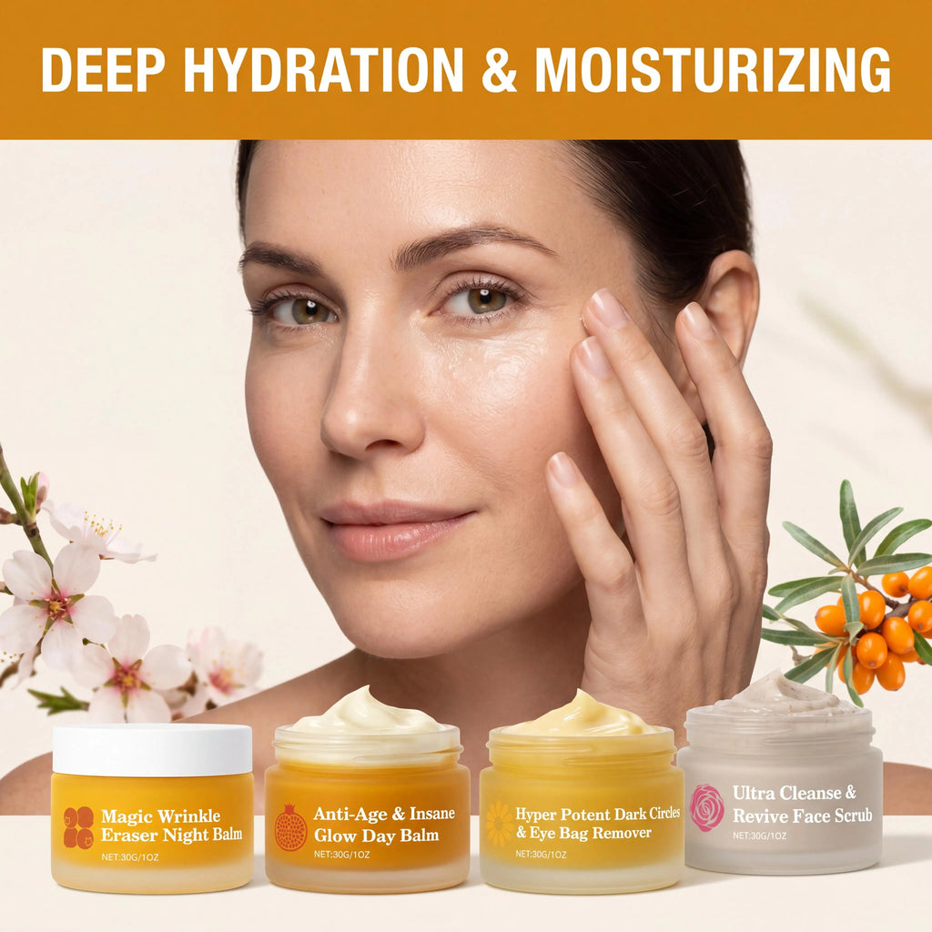 Day & Night Skincare Set – 4-Piece Brightening Barrier Repair Combo