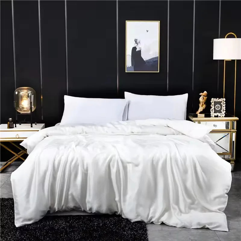 Eucalyptus Lyocell Duvet Cover – Summer Cooling Bamboo Bed Cover, Single to King