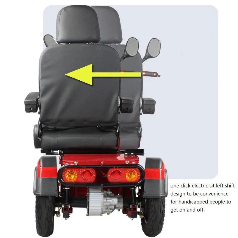 4-Wheel Mobility Scooter – 600W Motor, 40–50 km Range