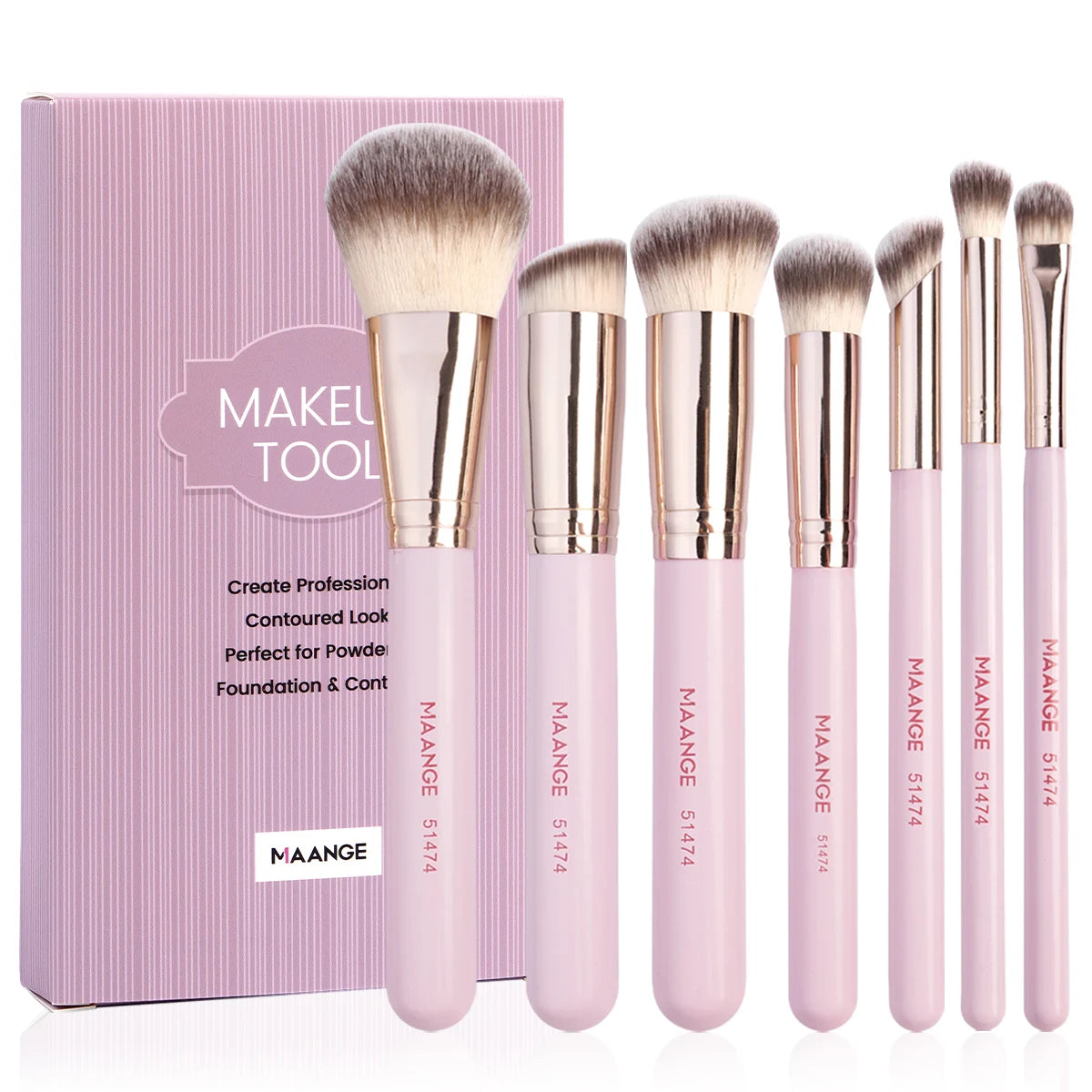 MAANGE 7-Piece Professional Makeup Brush Set