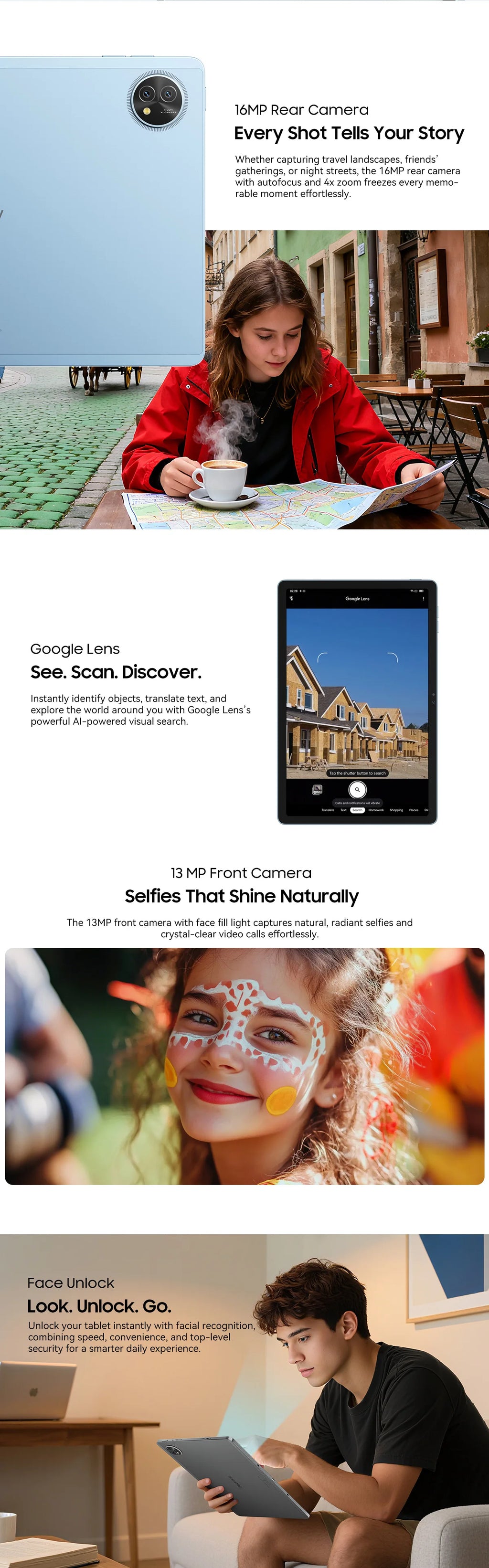 Blackview Zeno 10 5G AI Tablet – 11" FHD+, 8GB RAM, 128GB, 8800mAh, Widevine L1
