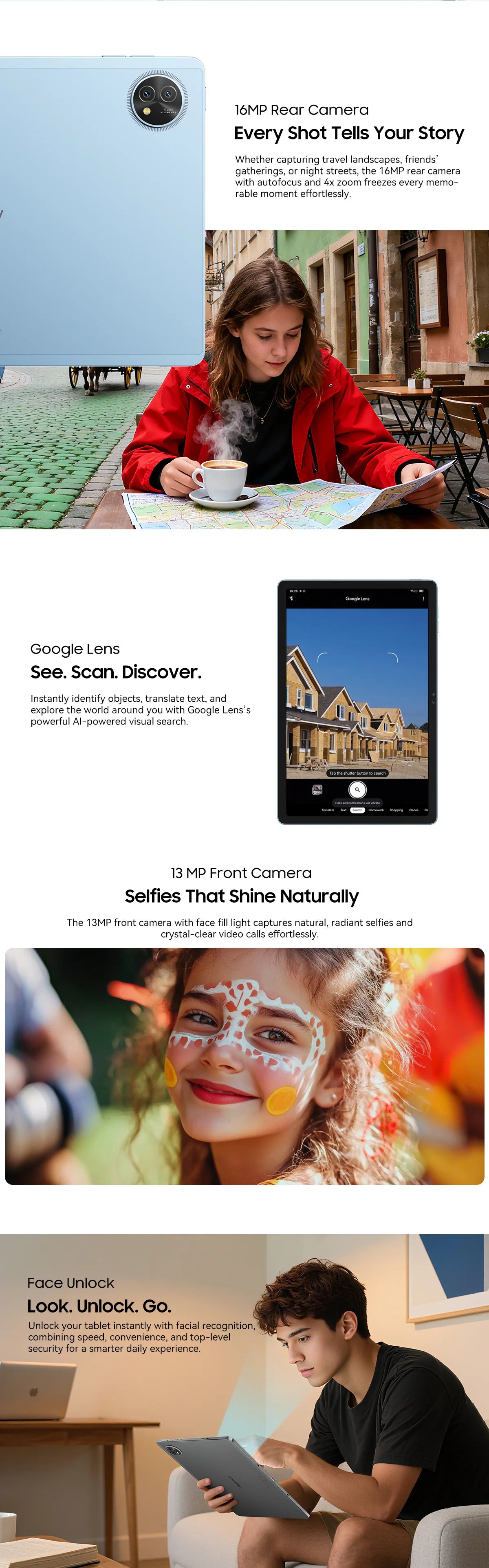 Blackview Zeno 10 5G AI Tablet – 11" FHD+, 8GB RAM, 128GB, 8800mAh, Widevine L1
