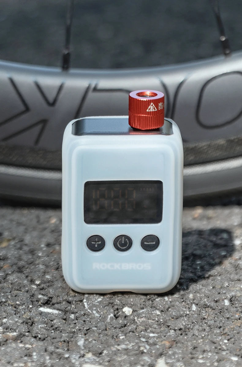 ROCKBROS Pocket Electric Bike Tire Pump with Digital Display