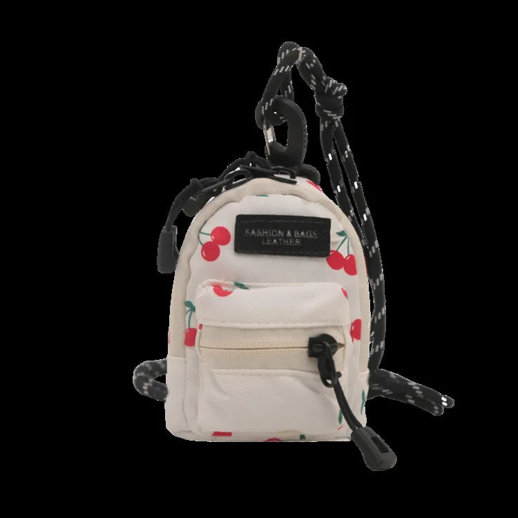Women Small Bag Mini Lipstick Headphones Trendy Fashionable Pendant Bag Simple Niche Design Fabric Single-shoulder Crossbody Bag
