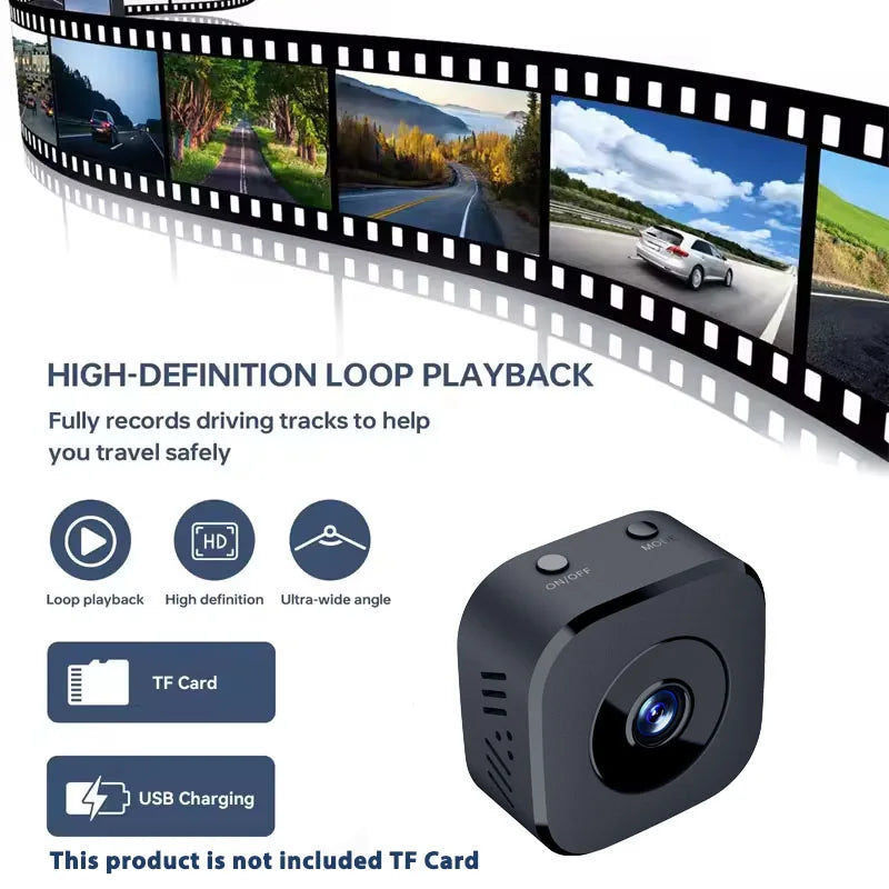 HD Mini WiFi Security Camera – Full Color Night Vision, Motion Detection, Waterproof | Indoor & Outdoor