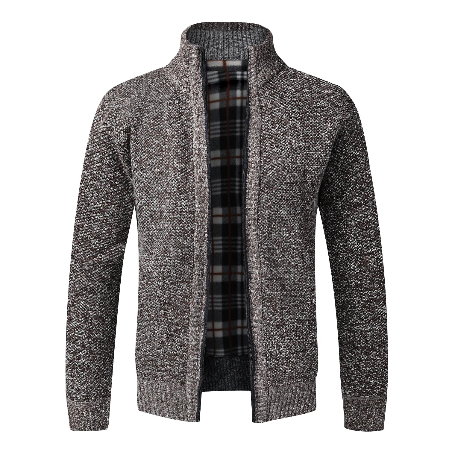 Men's Full Zip Knitted Cardigan Sweater — Classic Casual Knitwear