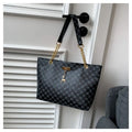 Luxury Print Bucket Tote Shopping Bag – Large Capacity Fashion Shoulder Purse for Women