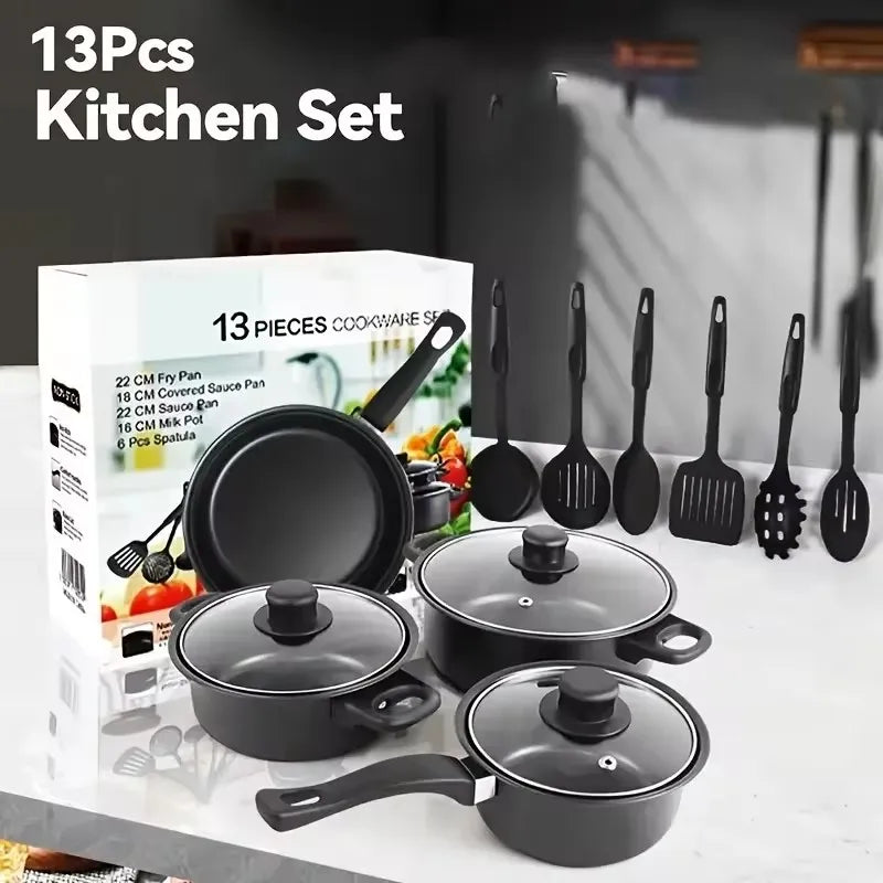 Nonstick Cookware Set – Induction Pots, Pan & Utensils