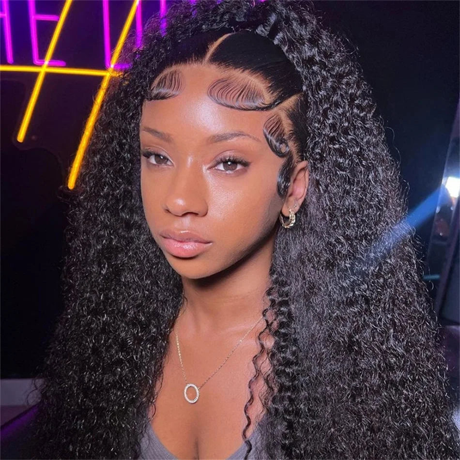 Rosabeauty 34 36inch Hd 13x4 13x6 Curly Wigs Deep Wave Frontal Wig Brazilian Curly Human Hair Wig Loose Water Wave Wig For Women
