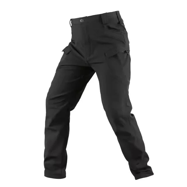 Men's Tactical Soft Shell Jacket & Cargo Pants Set – Waterproof Fleece-Lined Winter 2-Piece