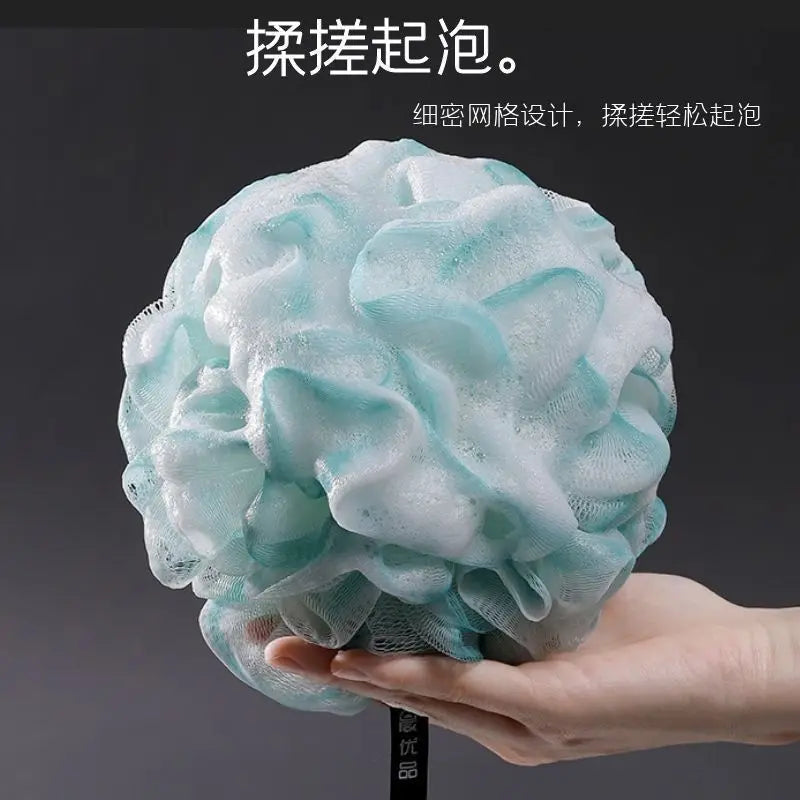 Soft Pearl Bath Bubble Flower Ball – Non-Scatter Bathing Sponge for Rich Lather