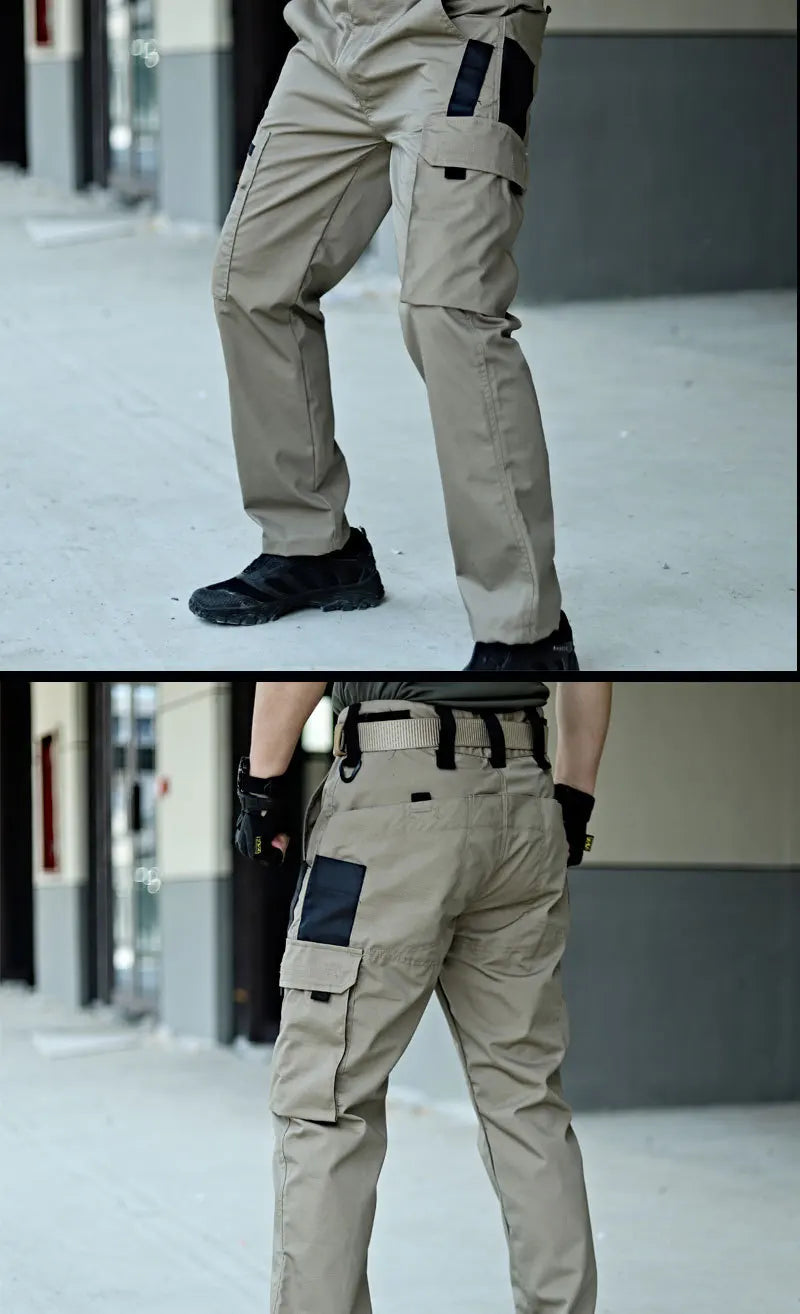 Men's Tactical Multi-Pocket Waterproof Cargo Pants — Outdoor Work & Hiking Trousers