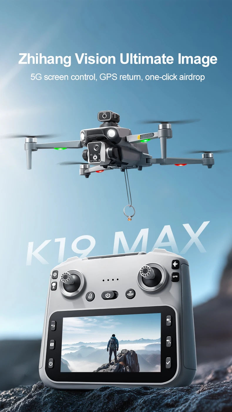 K19 Max Fishing Drone with GPS & 2K Camera