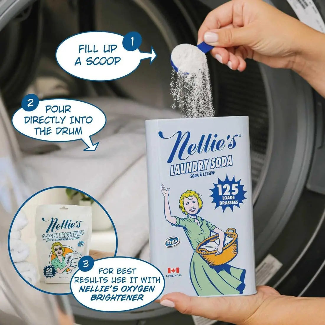 One Tablespoon. 125 Loads. Zero Waste. — Concentrated Laundry Detergent Powder | 4 Ingredients, HE & Septic Safe, All Machines