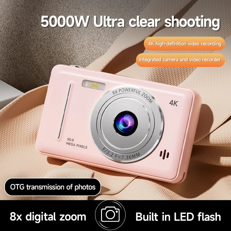 Retro Digital Camera with SD Card Storage