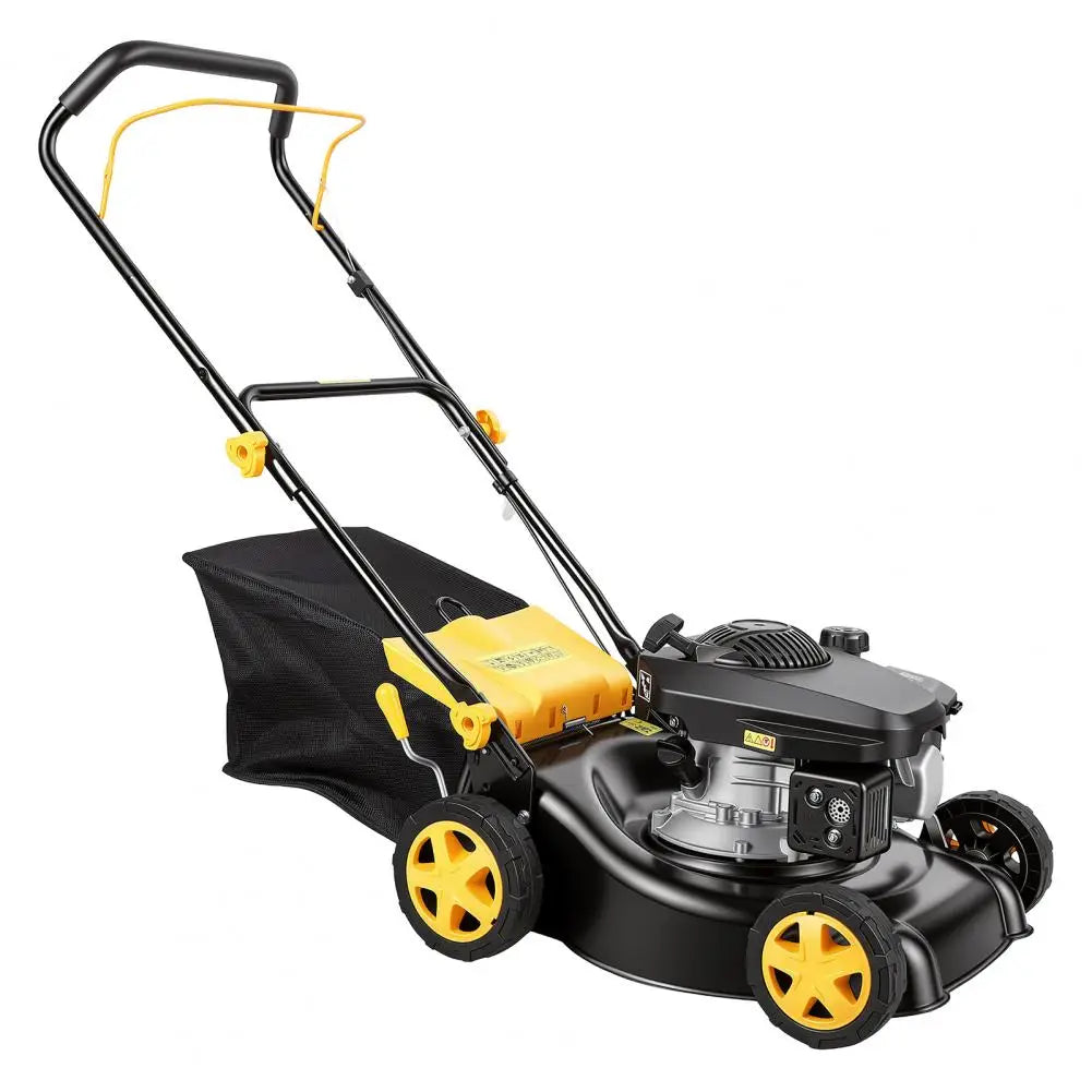 16-Inch Gas Lawn Mower | 4-Stroke Air-Cooled Engine, 3-in-1 Self-Propelled, 45L Grass Tank, 8-Position Height Adjustment