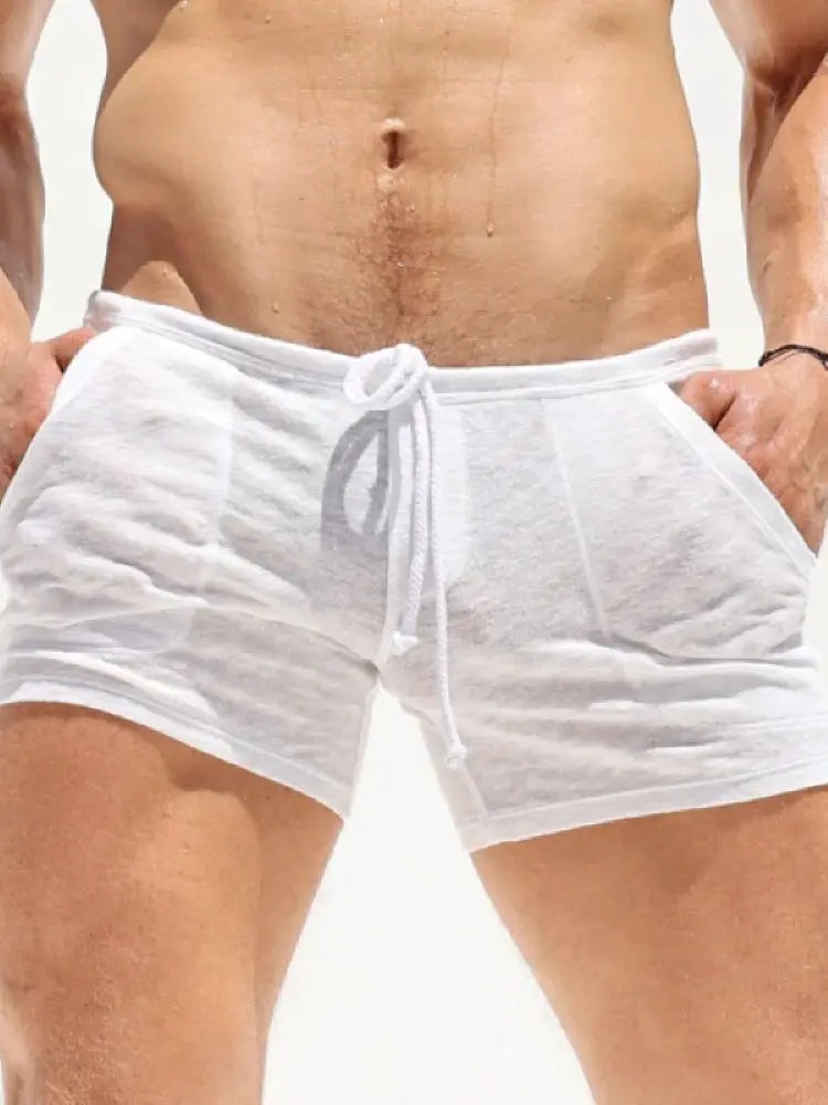 Men's Bamboo Knit Lounge Shorts — Lightweight Breathable Summer Pajama Shorts
