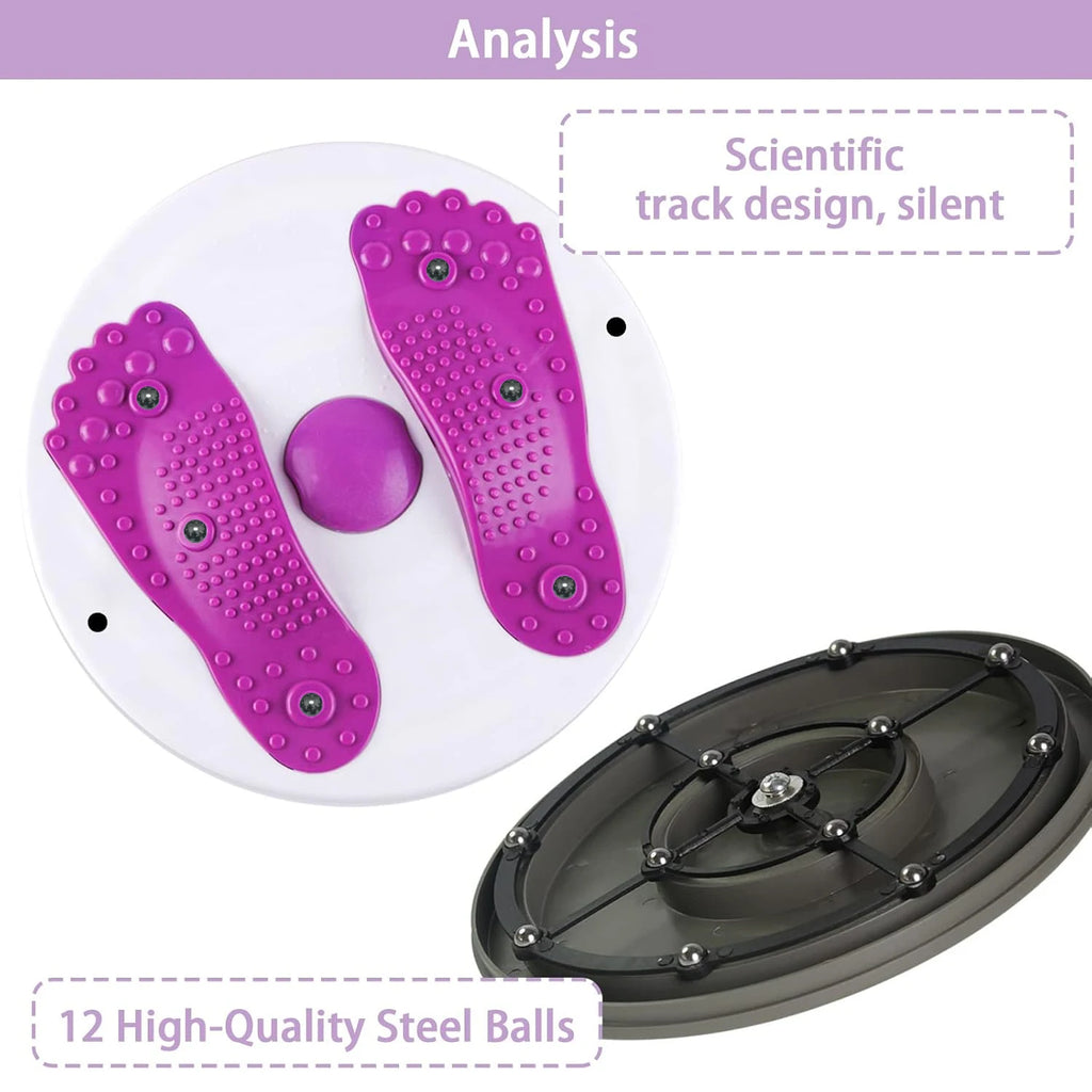 360° Waist Twisting Disc with LCD Counter – Core Twist Board for Weight Loss & Balance Training