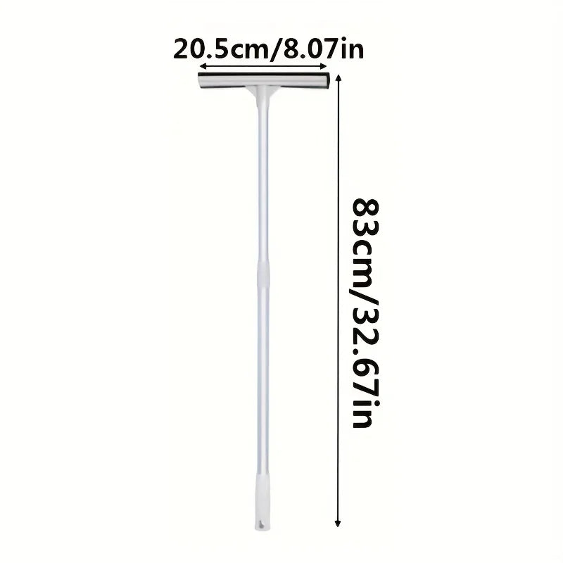 Squeegee Window Cleaner 2-in-1 – Retractable Pole Glass Brush for Car, Shower & Glass Door