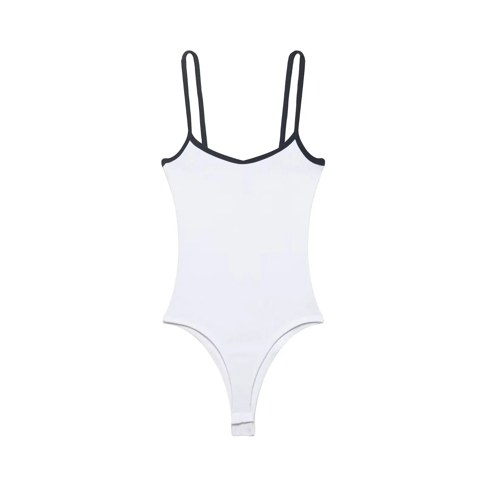 Women's Color-Blocked Strap Jumpsuit – Round Neck Cotton Blend Casual Romper 2026
