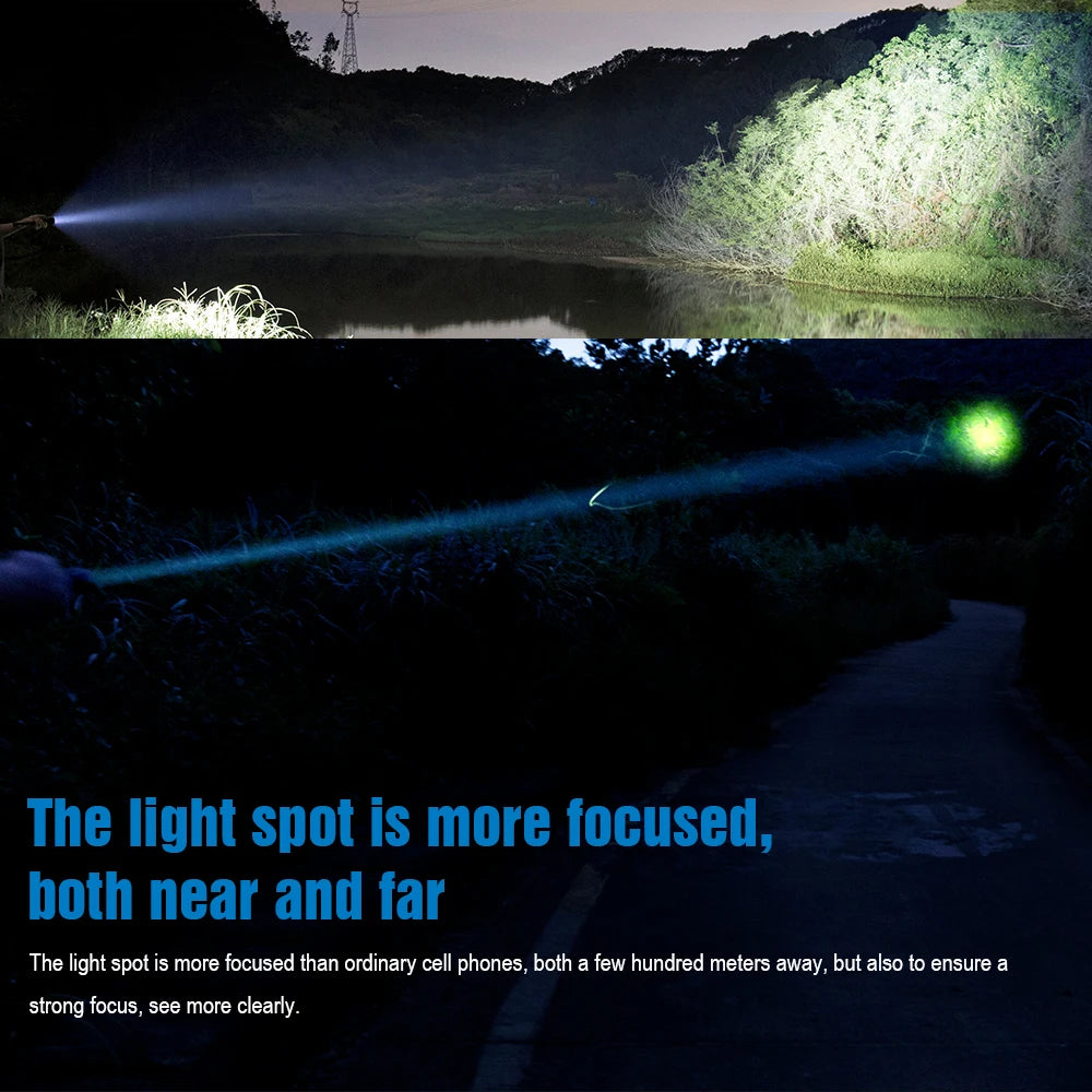 Trustfire T30R Tactical Flashlight – 1100M Range, 460LM, 18650 Rechargeable Self-Defense Torch