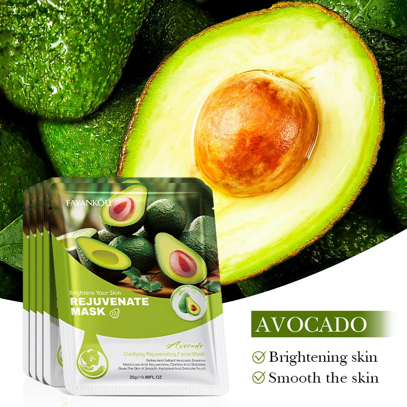 Fruit Facial Sheet Masks — Moisturizing 10 Pack