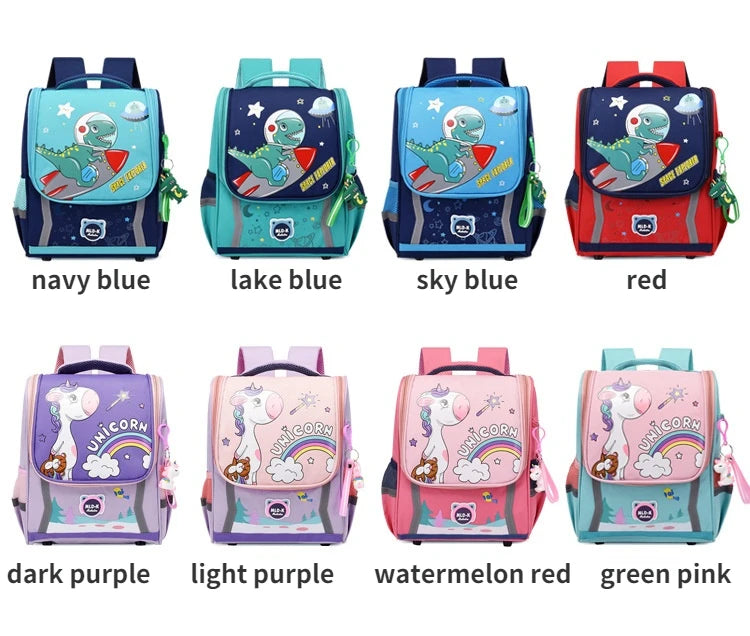 Unicorn School Backpack – Kids Canvas Bag & Size Options