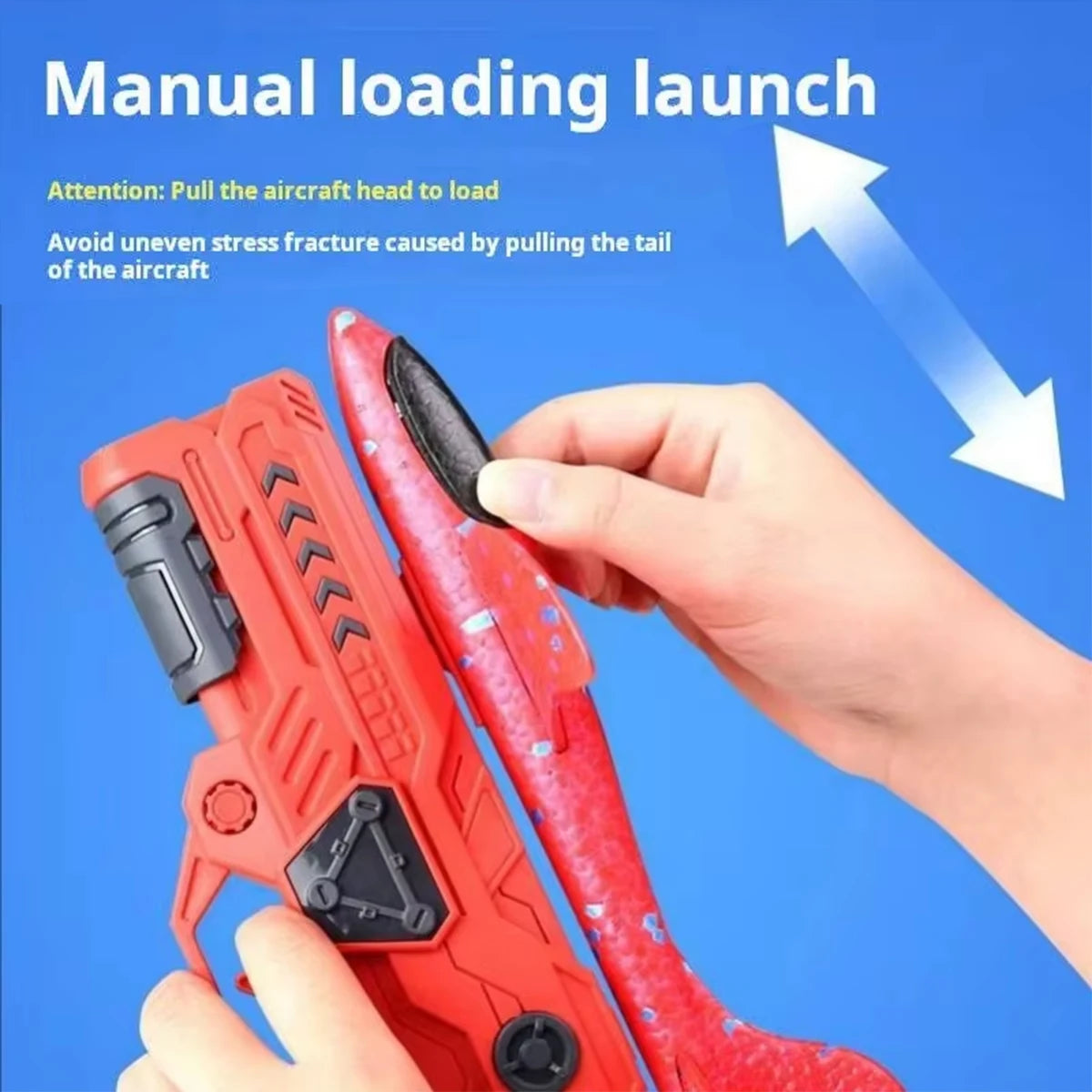 Kids Foam Aircraft Launcher — 10M Catapult Glider Plane Toy for Outdoor Play