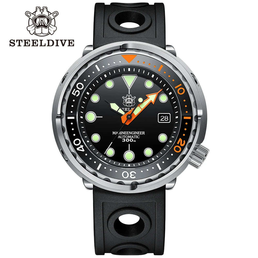 STEELDIVE SD1975C Tuna Can Dive Watch | 300M Waterproof NH35 Movement Ceramic Bezel