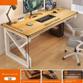 Solid Wood Core Gaming & Home Office Desk — E0 Eco-Friendly, Dual Cable Management, Multiple Sizes & Styles