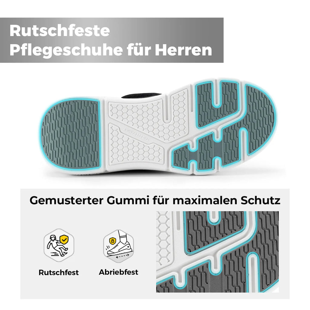 Men's Extra Wide Diabetic Walking Shoes – Lightweight Neuropathy & Pain Relief for Swollen Feet