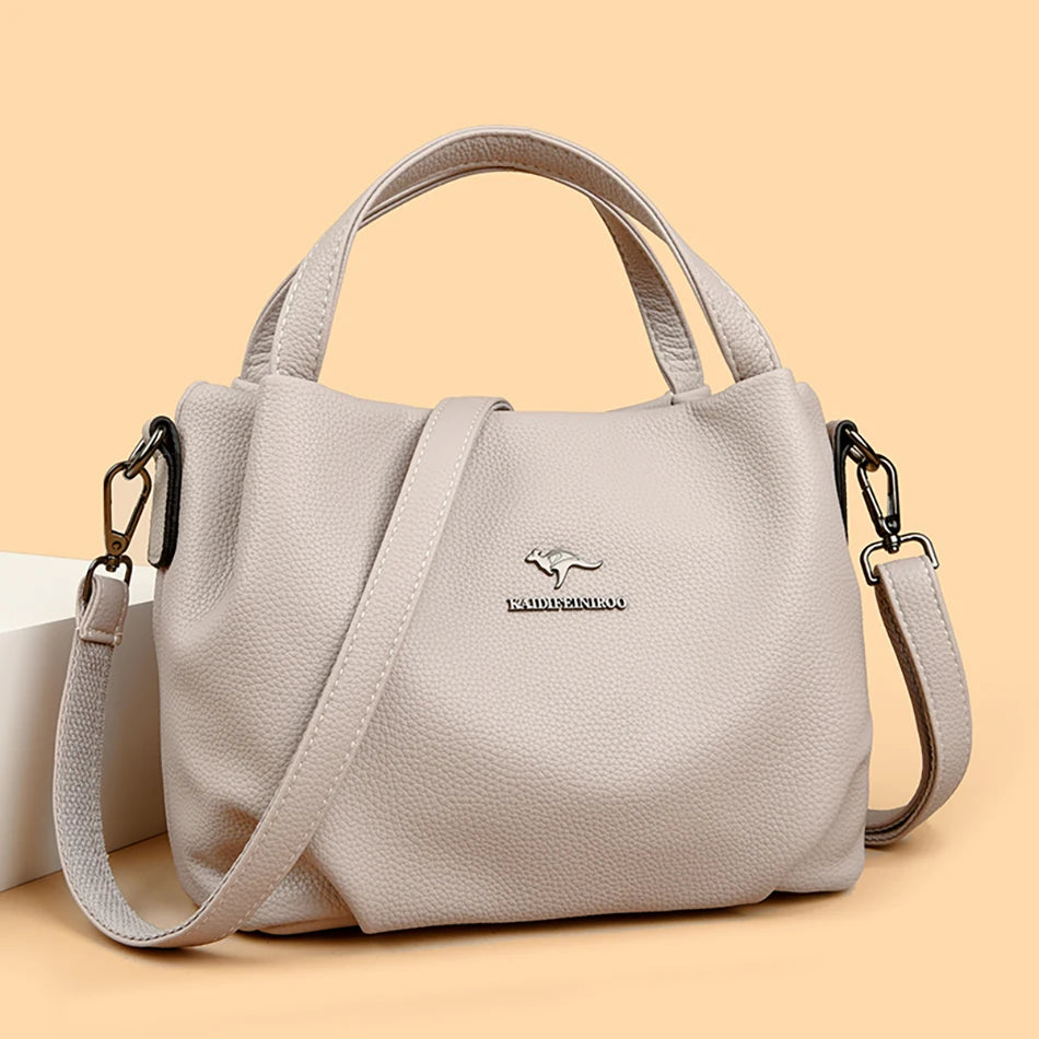 LUYIAIXI Luxury Letter Accent Crossbody Shoulder Tote – High Quality Designer Handbag for Women