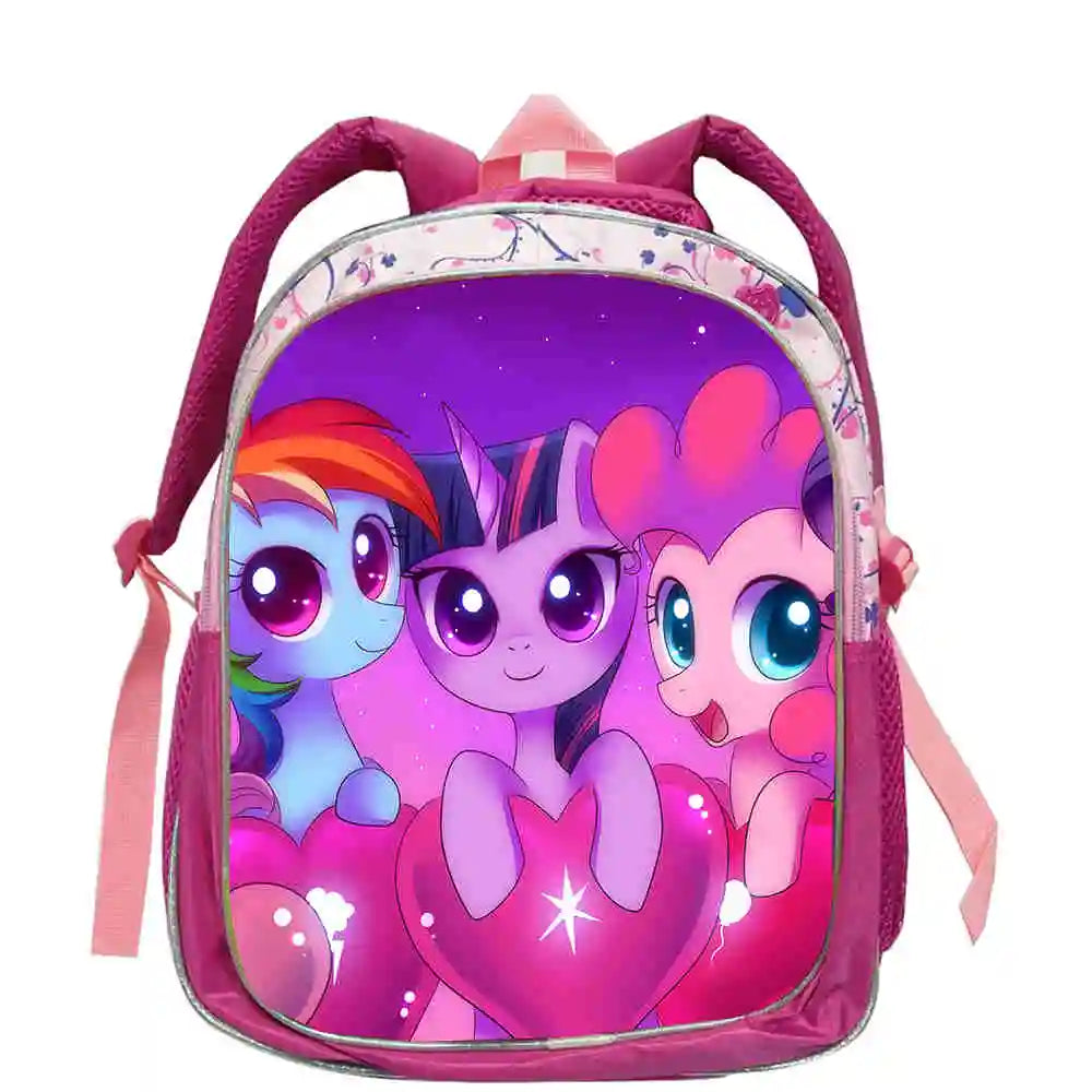 My Little Pony Rainbow Equestria Leather Backpack – Kids Kindergarten School Bag