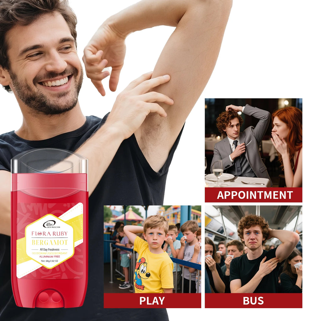 Pure Sports Aluminum-Free Deodorant Stick 68g – 48H Long-Lasting Freshness