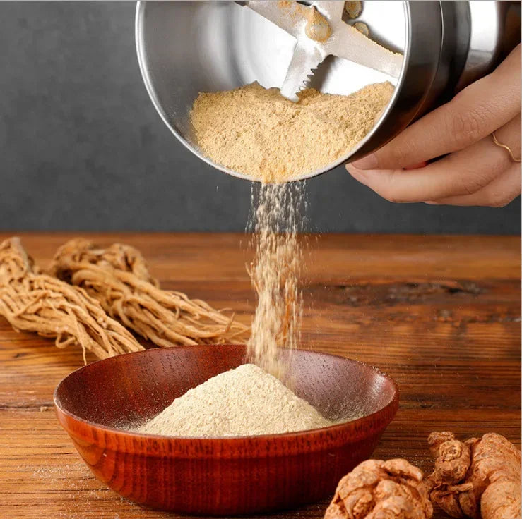 4-Blade Electric Coffee & Grain Grinder — Multifunctional Nut, Bean & Spice Blender