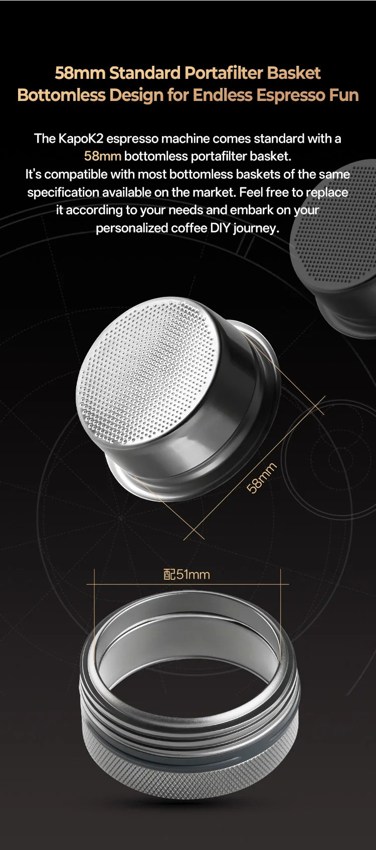 The Smartest Espresso Machine You Can Take Anywhere — IKAPE Kapo K2 | Bluetooth, 20-Bar, 13500mAh Battery, 51/58mm Portafilter