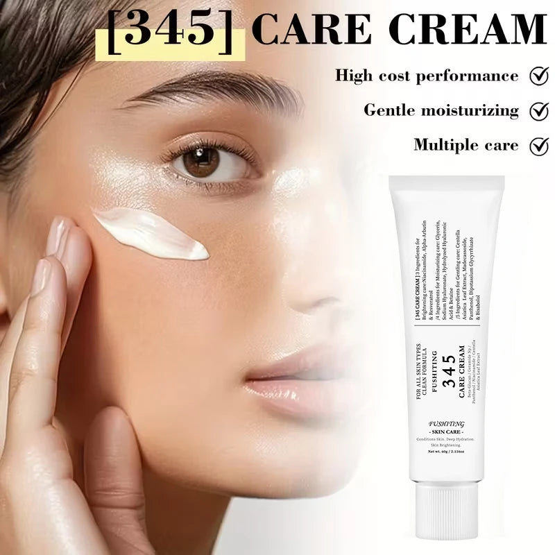 Korean 345 Skin-Softening Face Cream – Gentle Repair Moisturizer for Sensitive Skin