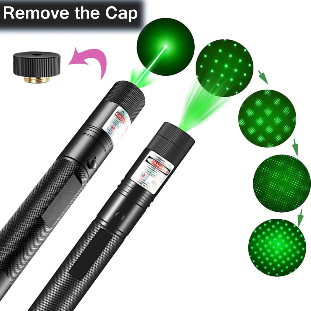 Mini Cat Laser Pointer Keychain – LED Flashlight & Green Light Pet Toy