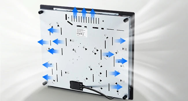6000W 4-Zone Ceramic Induction Hob – 60cm Black Glass, Touch Control, 9 Power Levels, Timer & Child Lock