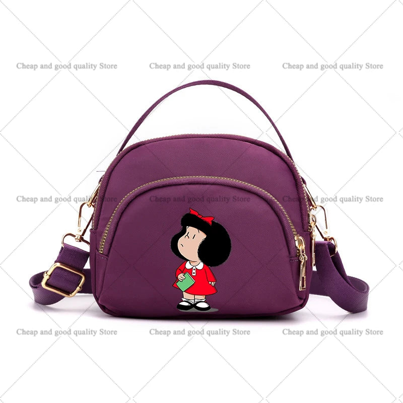 MAFALDA Anime Mini Crossbody Shoulder Bag – Cute Phone Purse Underarm Handbag for Women