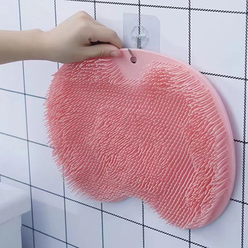 Exfoliating Shower Massage Mat – Non-Slip Bath Scrub Pad with Suction Cups for Foot & Body